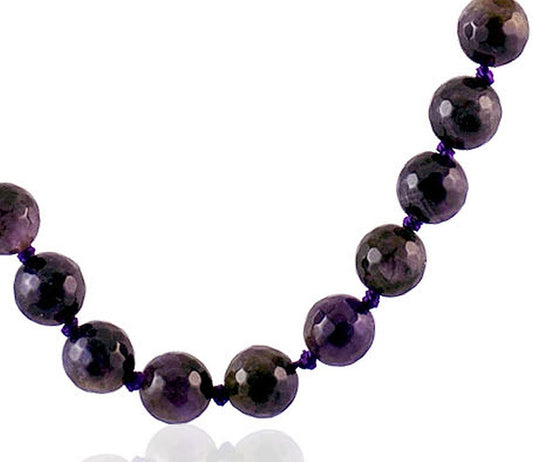 Collier Pierre Naturelle Amethyst Facette