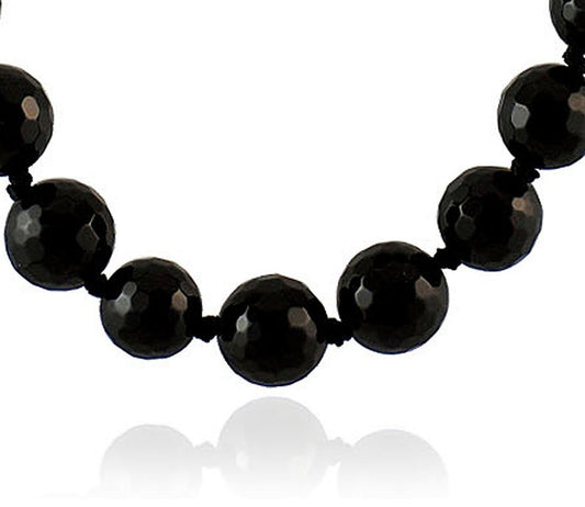 Collier Pierre Onyx Facette