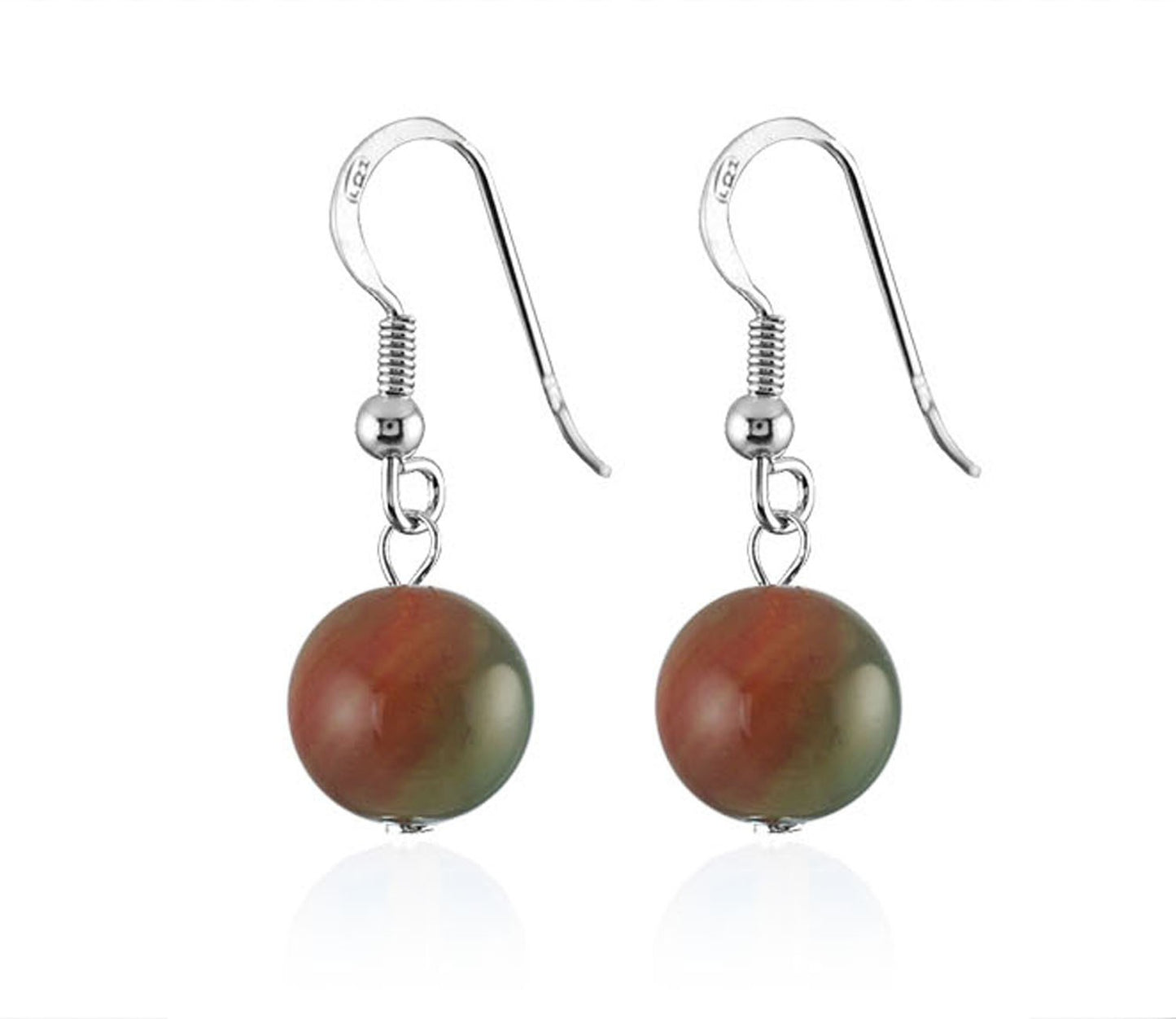Boucles D'Oreilles Argent 925 Agate