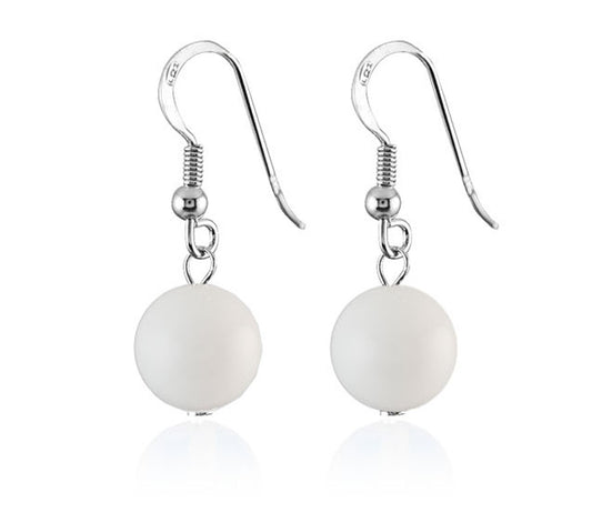 Boucles D'Oreilles Argent 925 Céramique