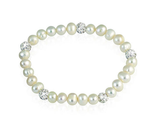 Braclet Perle D Eau Douce Taille De Perle: 6Mm