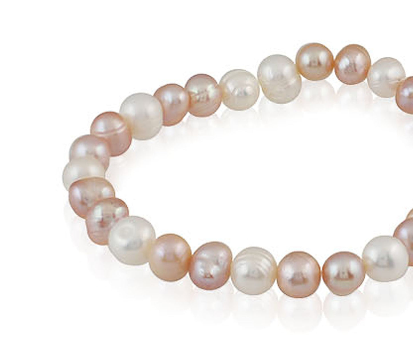 Braclet Perle D Eau Douce  Taille De Perle: 7-8Mm