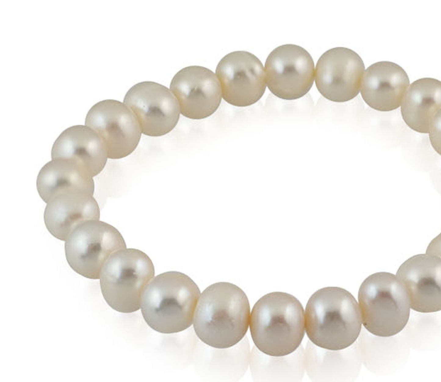 Braclet Perle D Eau Douce  Taille De Perle: 8-9Mm