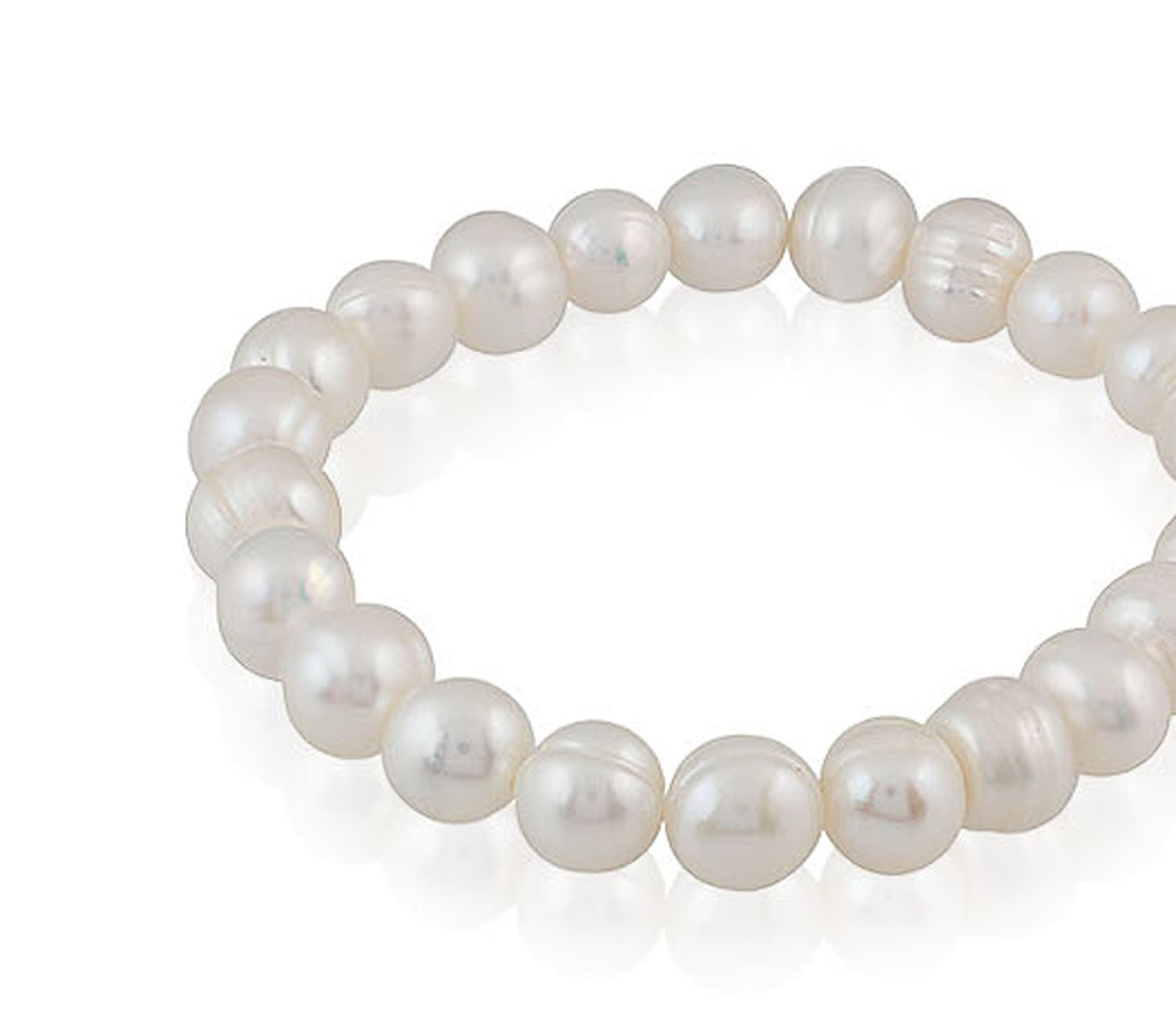 Braclet Perle D Eau Douce  Taille De Perle: 9-10Mm