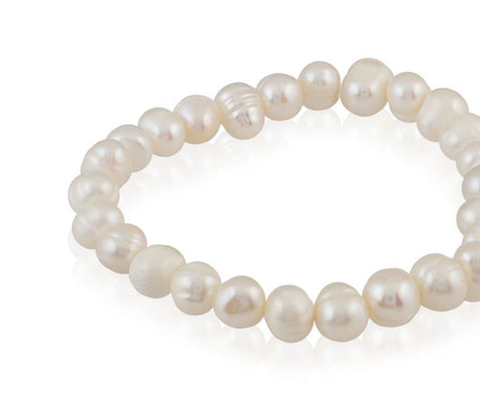 Braclet Perle D Eau Douce  Taille De Perle: 9-10Mm