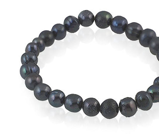 Braclet Perle D Eau Douce  Taille De Perle: 6Mm
