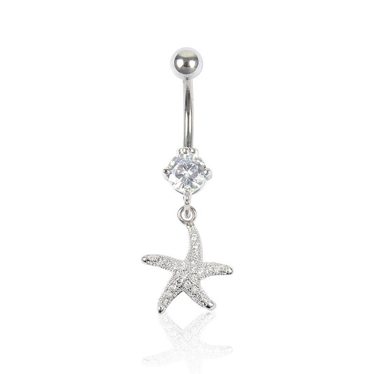 Piercing Nombril Acier Etoile