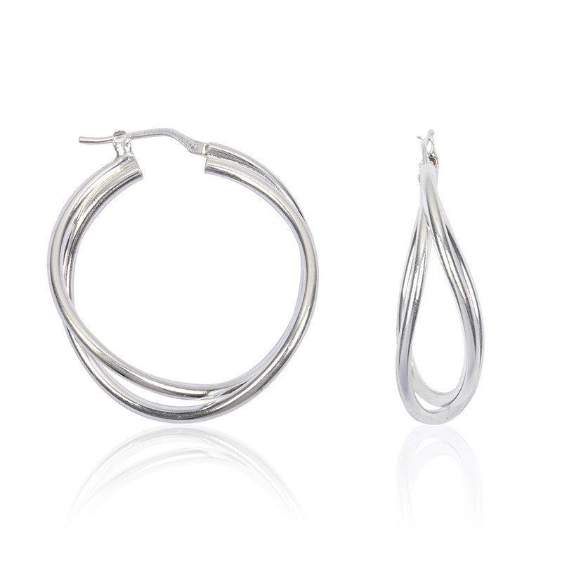 Bo Créole Argent Massif 30Mm