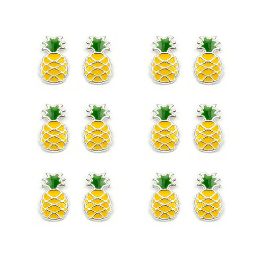 Boucles D'Oreilles Argent 925 Ananas