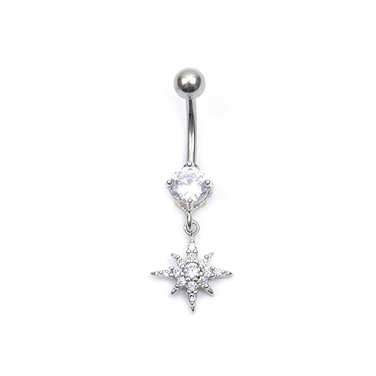 Piercing Nombril Acier Etoile