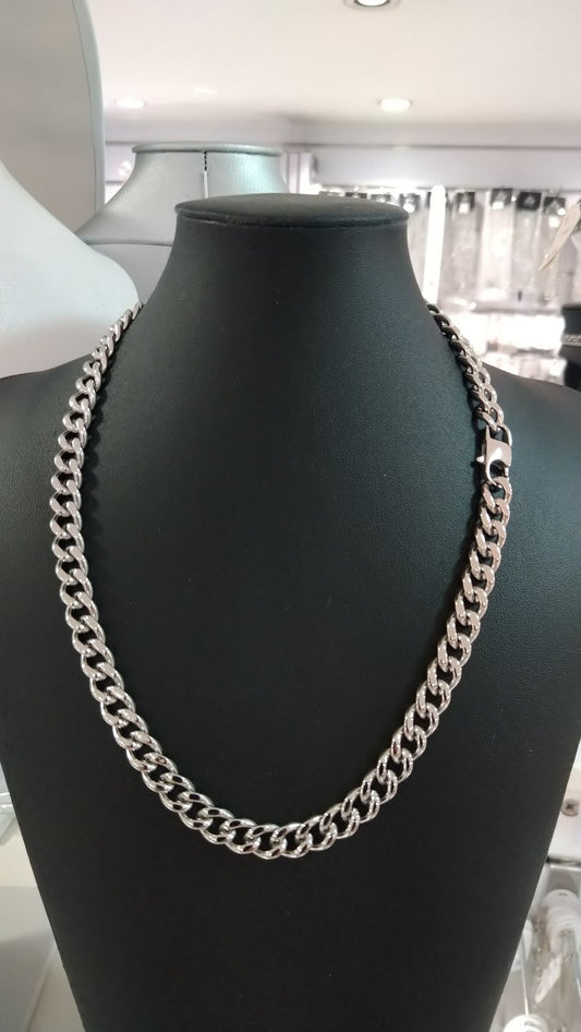Bracelet / Collier Gourmette En Acier 6Mm