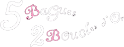 5 bagues 2 boucles d'or