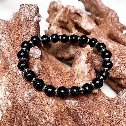 Bracelet Homme Pierre Naturelle Et Acier