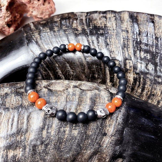 Bracelet Homme Pierre Naturelle Et Acier