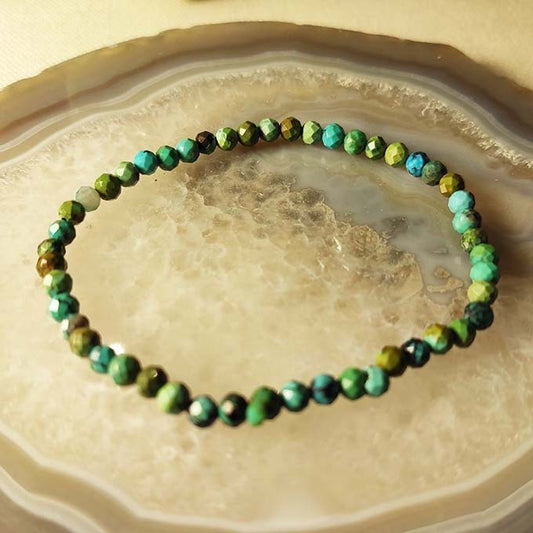 Bracelet Pierre Naturelle Turquoise Facettée