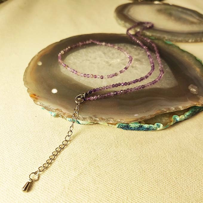 Bracelet Amethyste Facettée