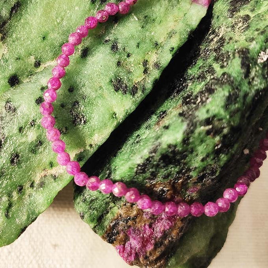 Bracelet Rubis Facettée