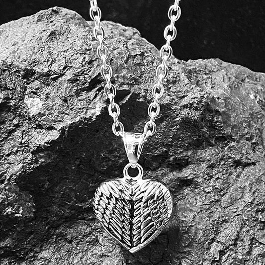Pendentif Acier Inoxydable Coeur