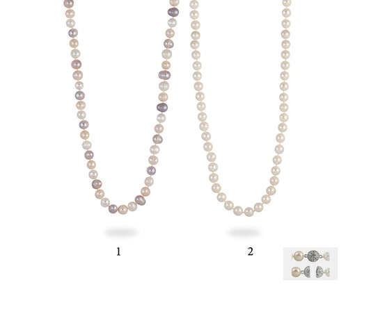 Collier Perle D Eau Douce 45Cm