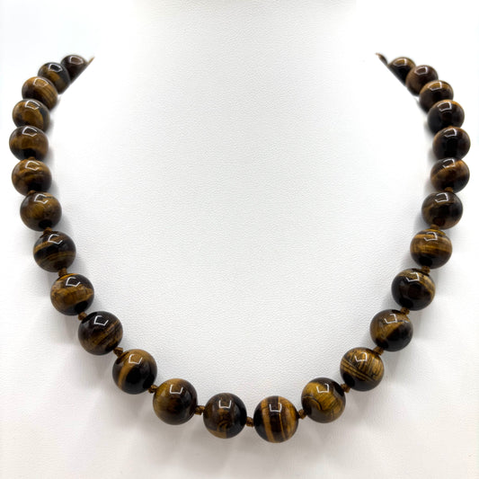 Collier Pierre Naturelle Œil De Tigre