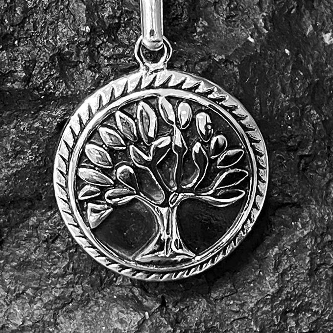 Pendentif Acier Inoxydable Arbre De Vie
