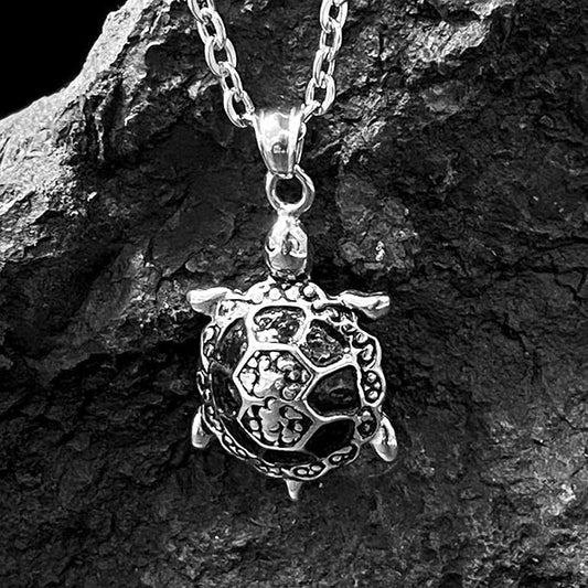 Pendentif Acier Tortue
