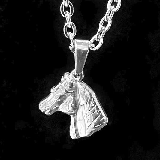 Pendentif Acier Inoxydable Cheval