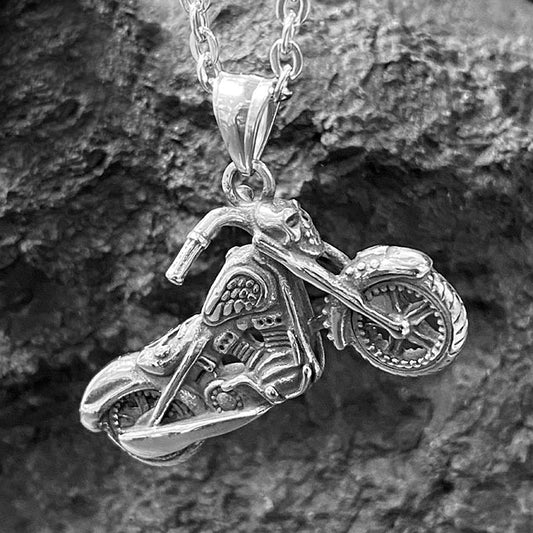Pendentif Acier Inoxydable Moto