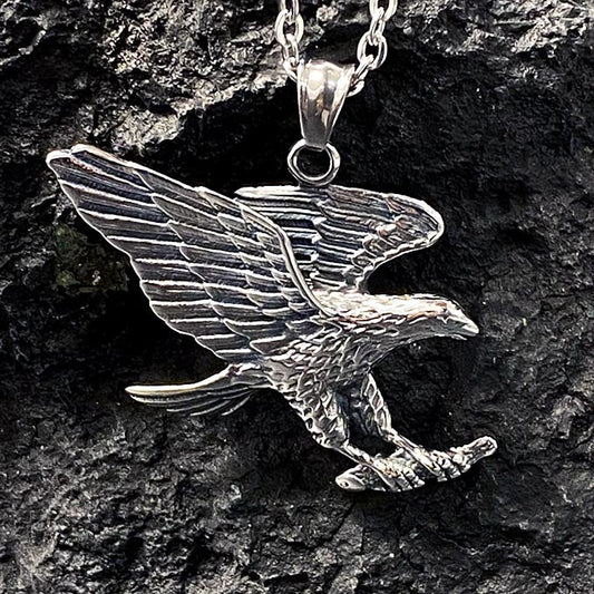Pendentif Acier Inoxydable Aigle