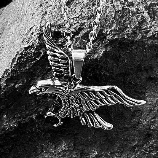 Pendentif Acier Inoxydable Aigle