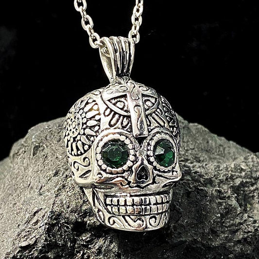 Pendentif Acier Inoxydable Tête De Mort