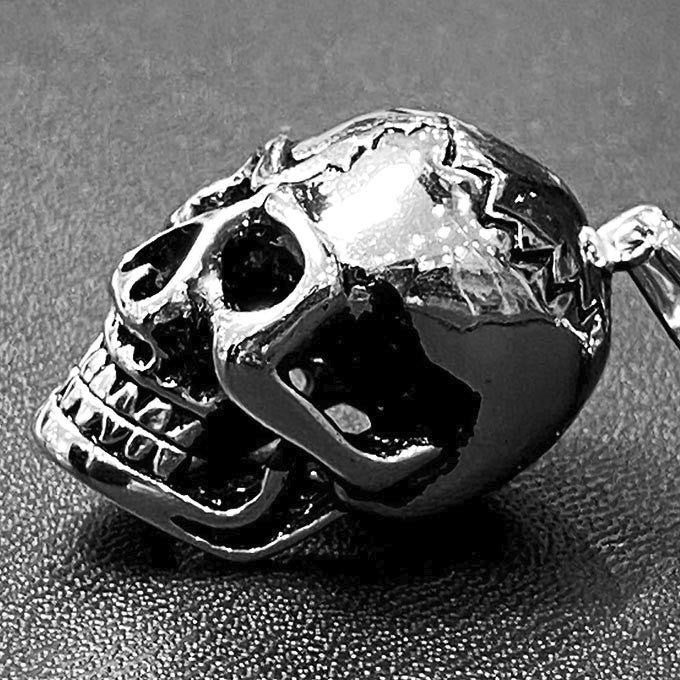 Pendentif Acier Inoxydable Tête De Mort