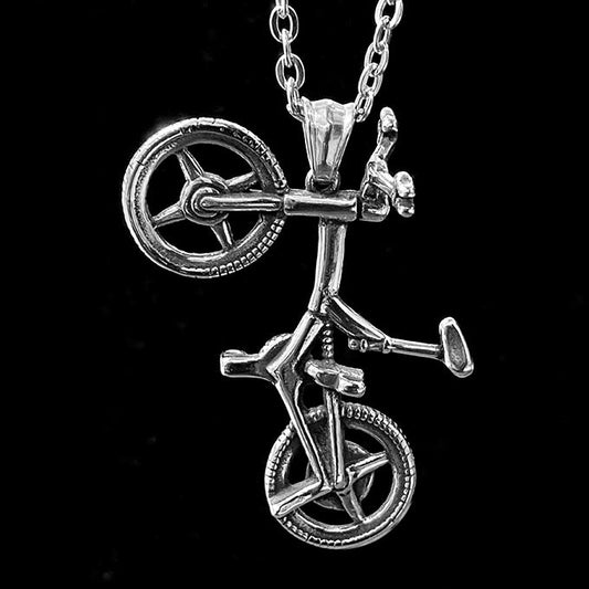 Pendentif Acier Inoxydable Vélo