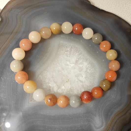 Bracelet Pierre Golden Jade 8mm