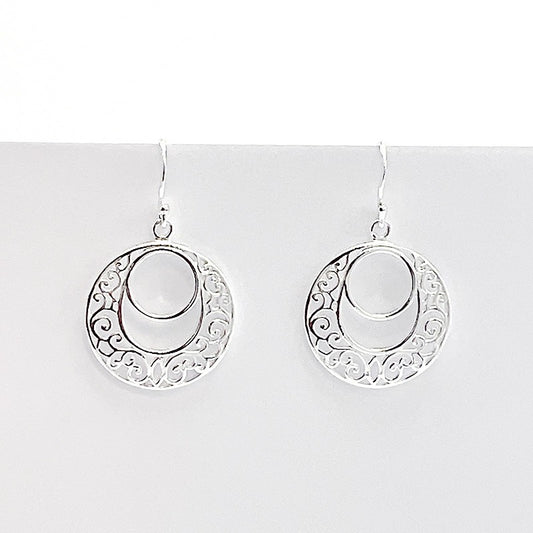 Boucles D'Oreilles Argent 925 Massif 4.02G