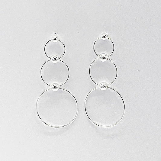 Boucles D'Oreilles Argent 925 Massif 3.6G