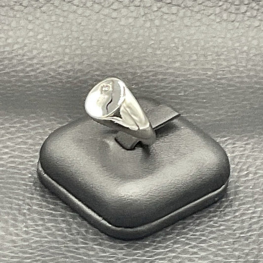 Bague Chevalière En Acier Inoxydable Oxyde Zirconium