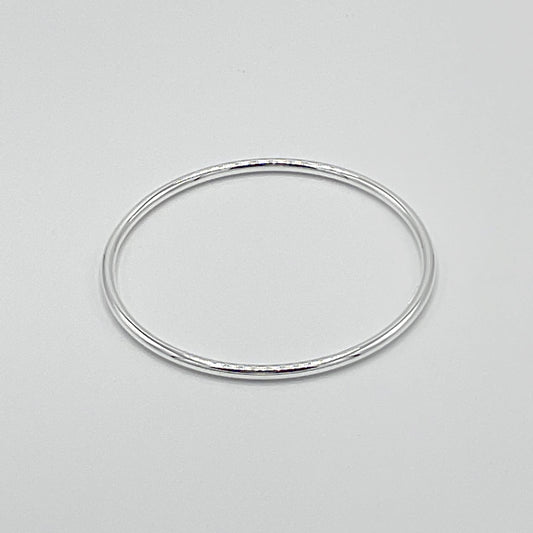 Bracelet Argent Massif Jonc 3Mm Et 62Mm