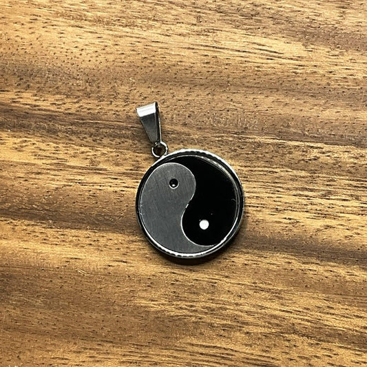 Pendentif Acier Inoxydable Ying & Yang