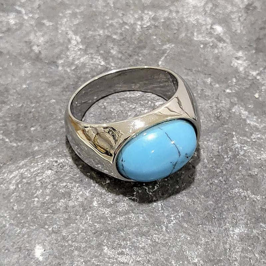 Bague Chevalière En Acier Inoxydable
