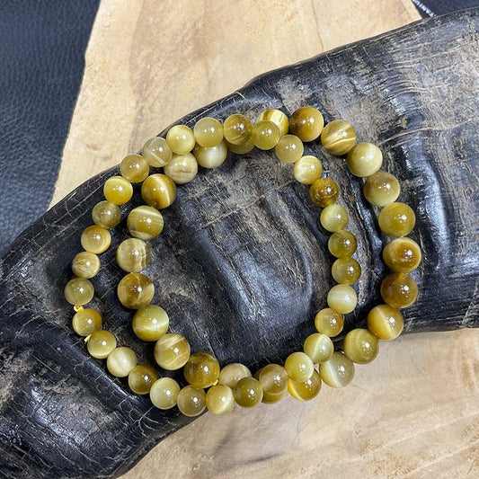 Bracelet Pierre Naturelle Oeil De Tigre Jaune