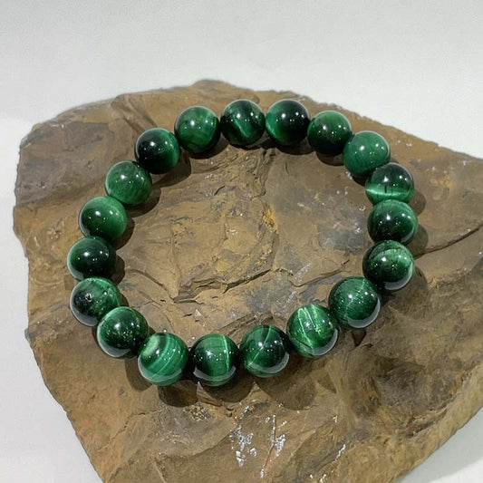 Bracelet Pierre Naturelle Oeil De Tigre Vert