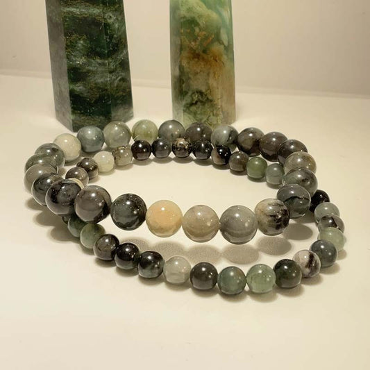 Bracelet Pierre Naturelle Émeraude