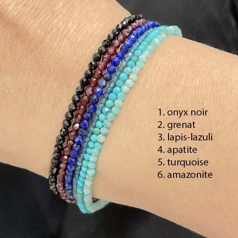 Bracelet Câblé Pierre Naturelle