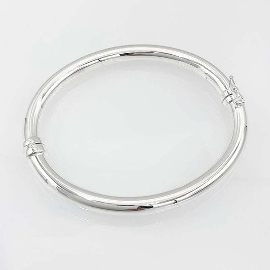 Bracelet Argent 925 Massif Jonc Lisse