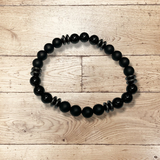 Bracelet Homme Pierre Naturelle Onyx