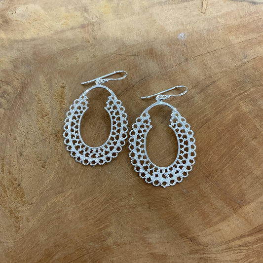 Boucles D'Oreilles Argent 925 Massif