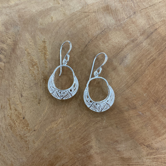 Boucles D'Oreilles Argent 925 Massif