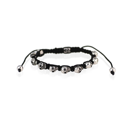 Steel Bracelet Tete De Mort