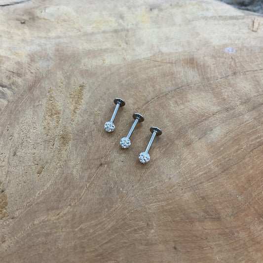 Piercing Labret Multi Stones Vernis